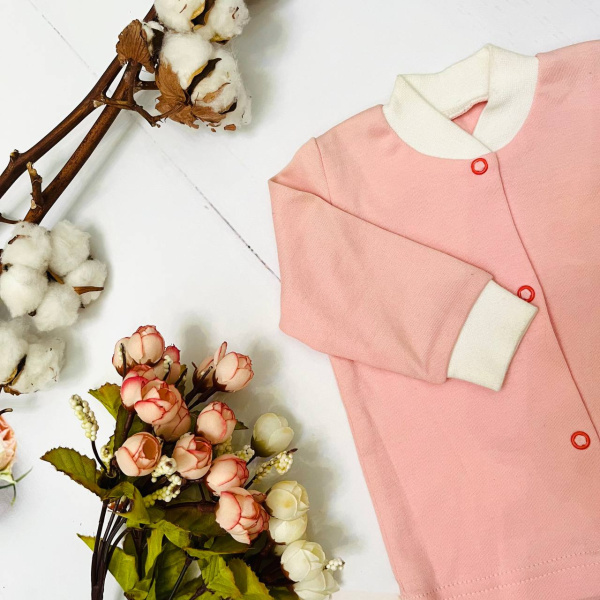 Кофточка для новорожденных детей Bebika, натуральный хлопок (13/15-2)