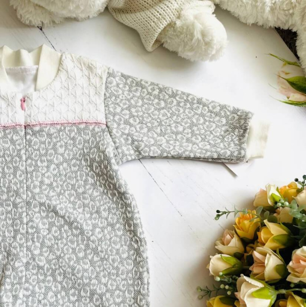 Комбинезон для новорожденной девочки Bebika (13/13-13), состав: 80% натуральный хлопок, 20% полиэстер