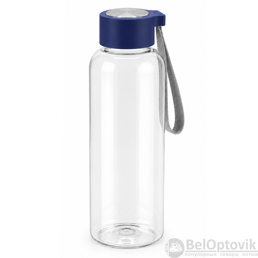 Бутылка пластиковая для воды Metacord, тёмно-синяя