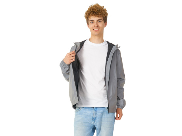 Ветровка светоотражающая «Reflector», Размер XL, Цвет серебристый, светоотражающее покрытие