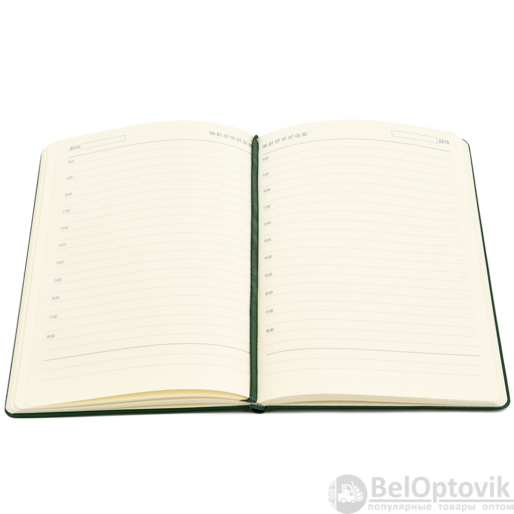Ежедневник A5 недатированный Dear в твёрдом переплёте, тёмно-зеленый