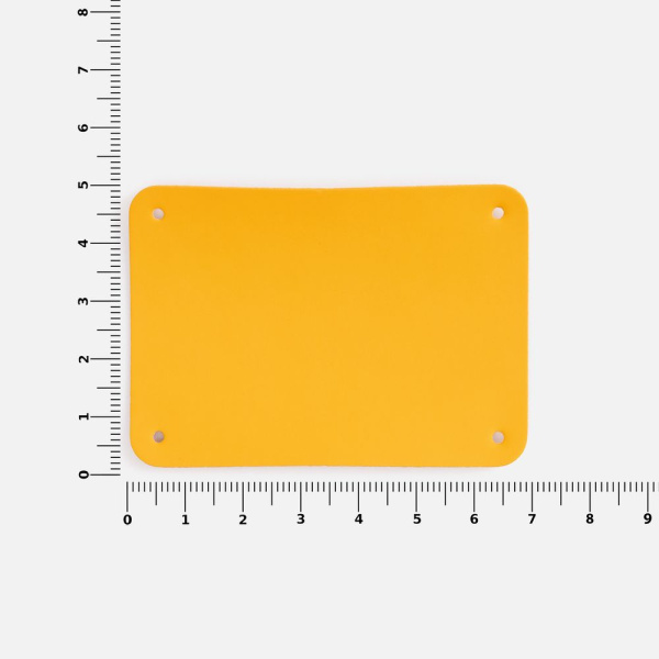 Лейбл Eta Soft Touch, XL, желтый, 5х7 см