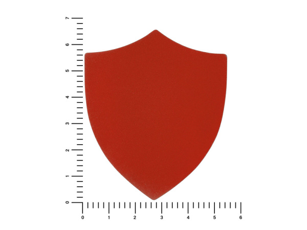 Патч «Щит», nubuk, Цвет красный