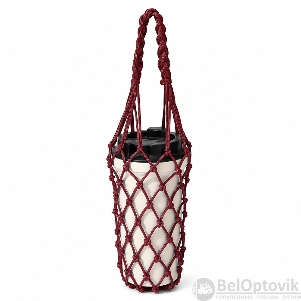 Авоська Knitty, бордовая
