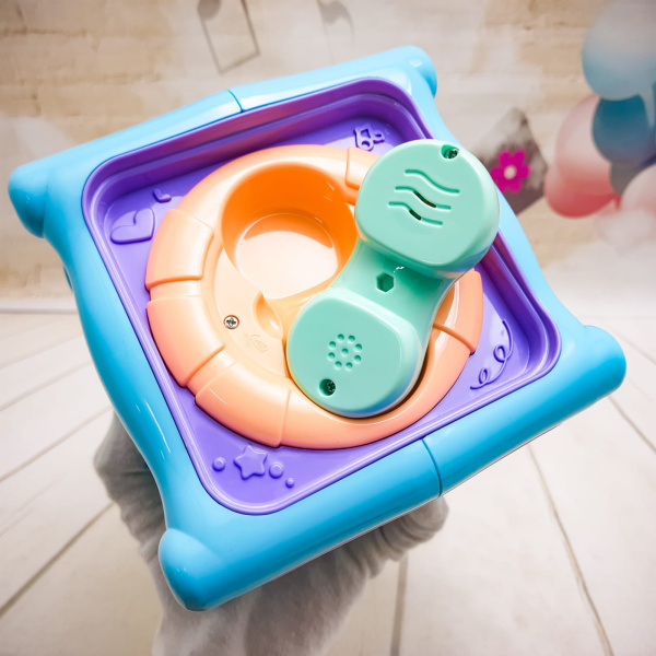 Игрушка интерактивная Развивающий куб 6 в 1 Mommy Love 6 в 1 (бизиборд музыкальный для самых маленьких, тактильный)