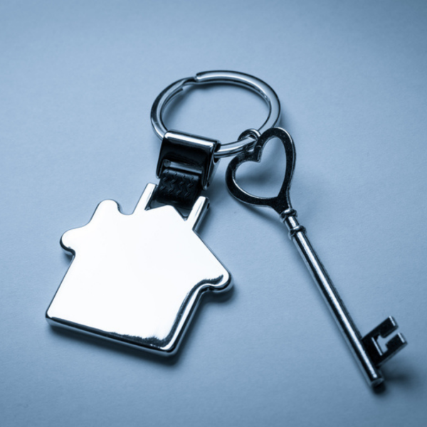 Брелок "Heim" металлический, серебристый в подарочной упаковке