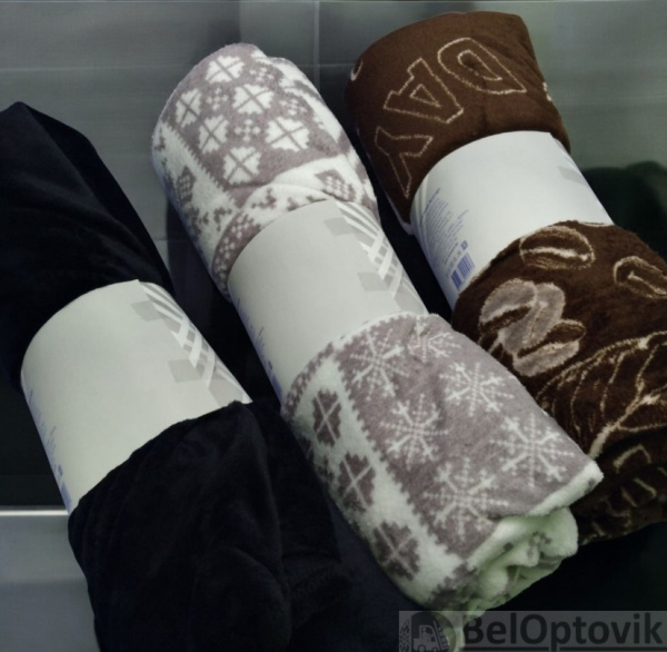 Плед Велсофт 180 х 200 см., плотность 200г/м2 / цвет МИКС