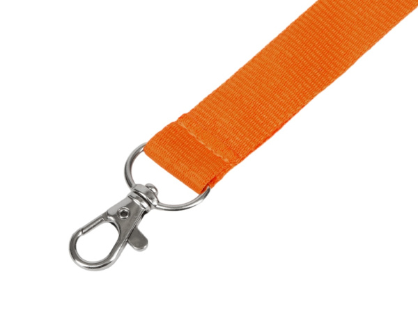Ланъярд из RPET с карабином, Цвет оранжевый