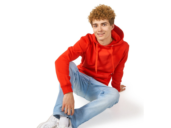 Толстовка с капюшоном «Amsterdam» мужская, Размер S, Цвет красный