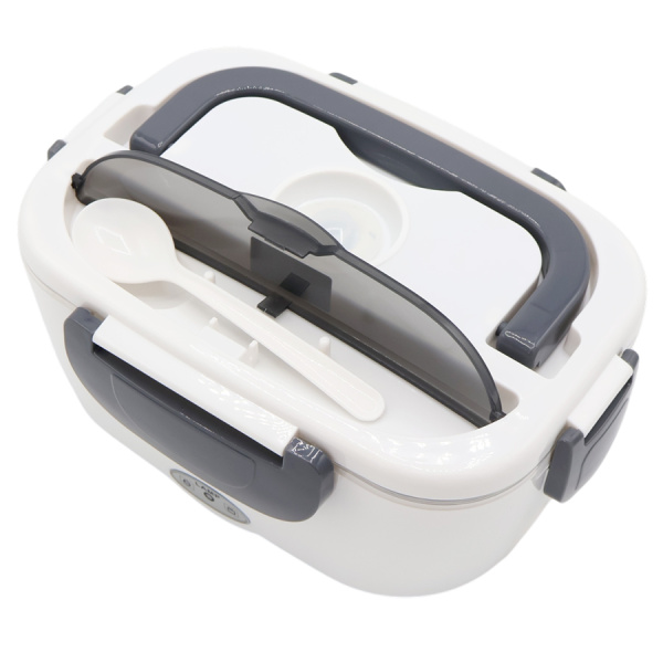 Ланчбокс с подогревом Autobox, серый (работает от прикуривателя), 1500 мл