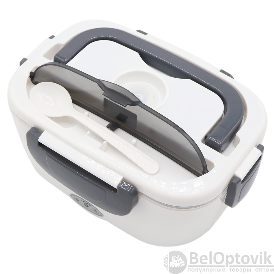 Ланчбокс с подогревом Autobox, серый (работает от прикуривателя), 1500 мл