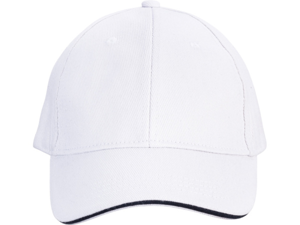 Бейсболка «Cancun», Цвет белый, темно-синий