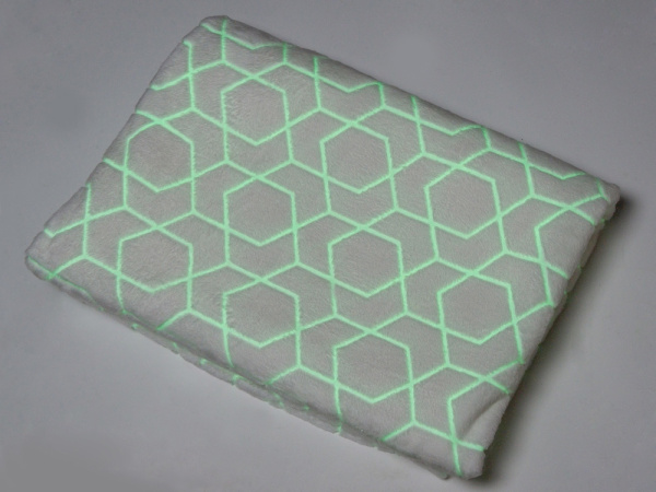 Светящийся в темноте плед «Lattice», Цвет белый