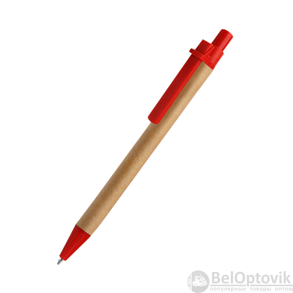 Шариковая ручка Natural Bio, красная-S