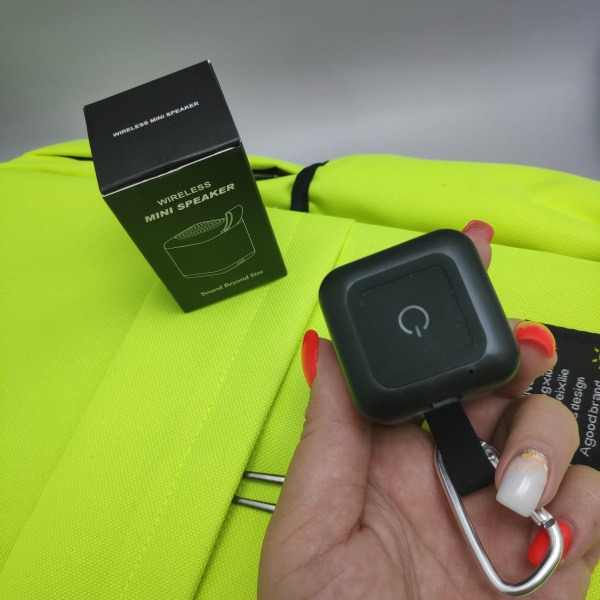 Стерео колонка - брелок Slaigo mini, TWS, Bluetooth (идеальный звук в миниатюре)