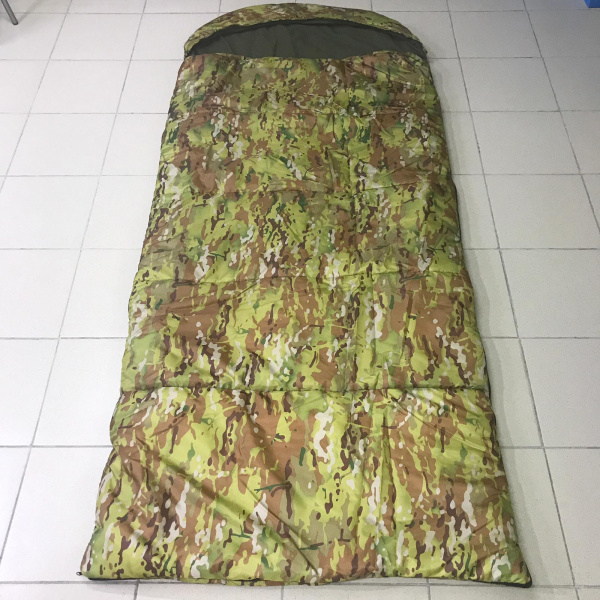 Спальный мешок с подголовником «Stalker Military Style» одеяло (225*95, изософт, до -15С), РФ