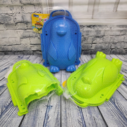 Форма для лепки из песка/снега "Пингвин" (снежколеп) Синий