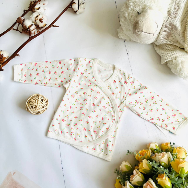 Распашонка для новорожденных детей Bebika, натуральный хлопок (13/14-1)