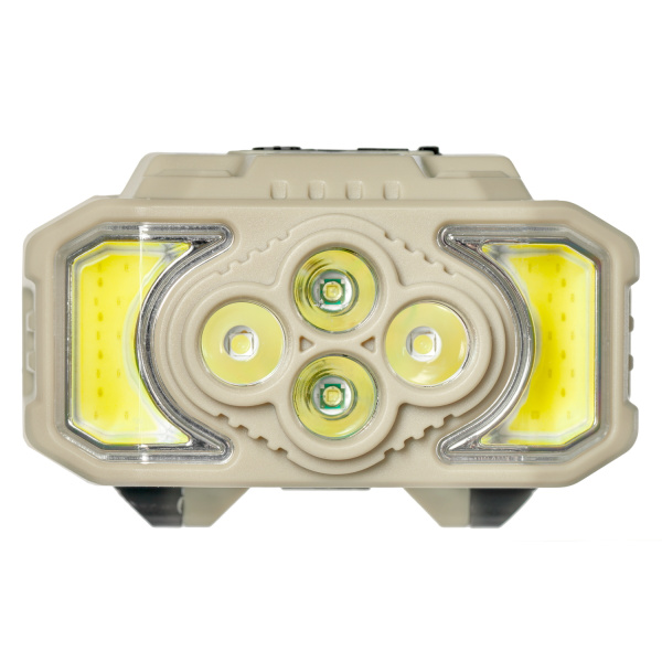 Фонарь налобный FOCUSray 1332 акку 18650 1200мАН 200 люмен,цифровой дисплей,сенсор,USB кабель 1/160, шт