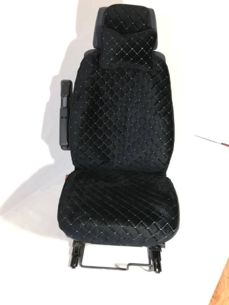 Модельные автонакидки на передние сиденья (велюровый комплект) PREMIUM без боковой части + ПОДУШКА В ПОДАРОК