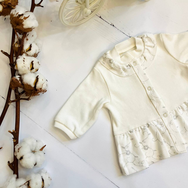 Кофточка для новорожденных детей Bebika, натуральный хлопок (13/15-6)