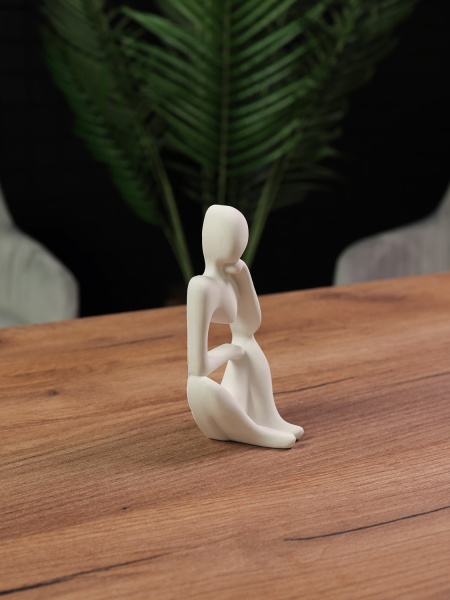 Мыслитель 2 - Статуэтка декоративная из гипса, арт. g005007