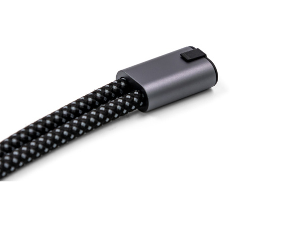 Ремешок-держатель для телефона с зарядным кабелем USB-C - USB-C «Lany Wristband Charge Eco», Цвет серый