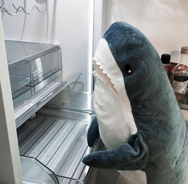 Мягкая игрушка Акула, 90 см