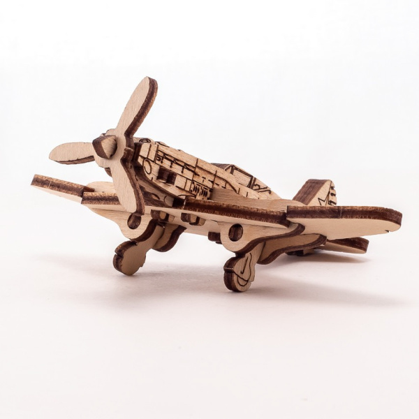 Деревянный конструктор (сборка без клея) UNIT "САМОЛЁТ МИГ-3" UNIWOOD