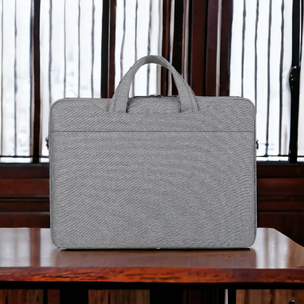 Сумка для ноутбука 17.3" Pockelot MLB-1045, серая / Два кармана для ручек