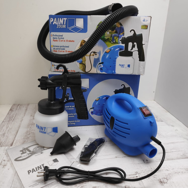 (Оригинал!) Электрический краскопульт- распылитель Paint Zoom
