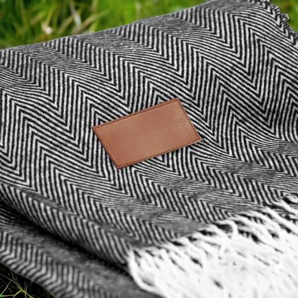 Плед акриловый Samum с бахромой / Мягкий и теплый 120*150 см + 10 см бахрома