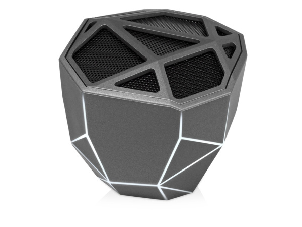 Портативная колонка «Geo», 5 цветов подсветки, Цвет серый антрацит