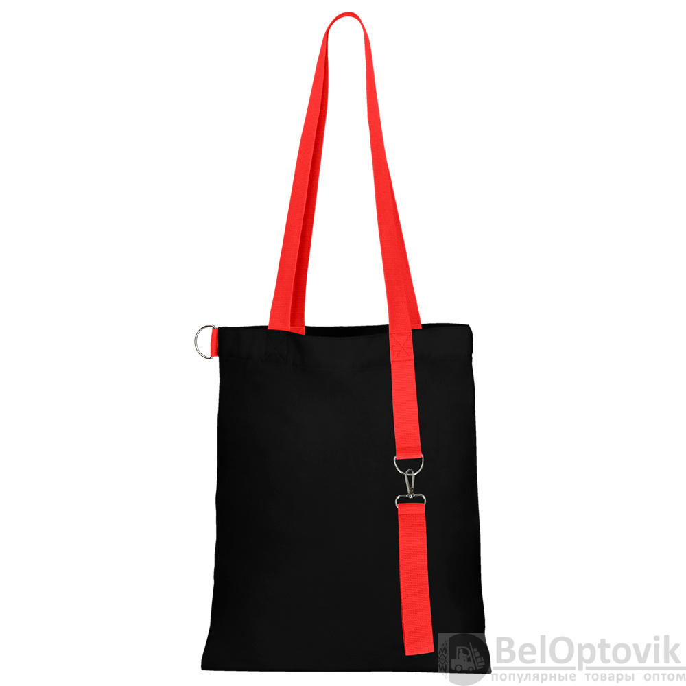Сумка для покупок Black GLOW 325 г/м² с ремувкой, красная
