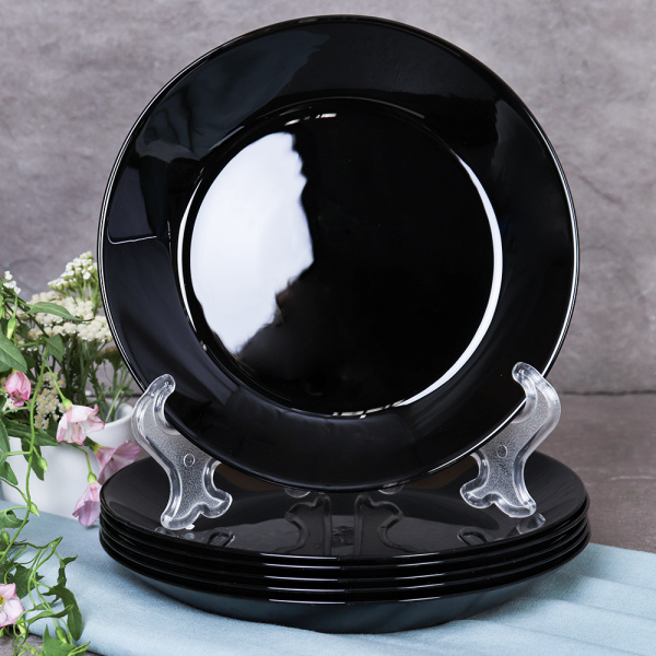 Набор тарелок 6 штук 190 мм ЕВРО черная / BNNP75T (BLACK) /уп 12/