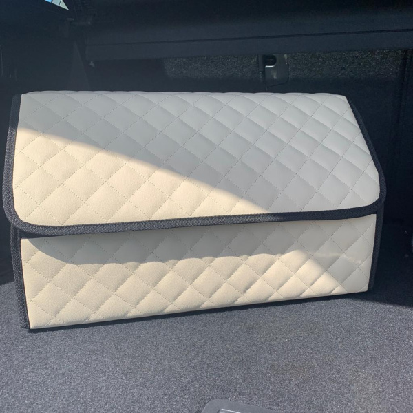 УЦЕНКА Автомобильный органайзер Кофр в багажник LUX CARBOX Усиленные стенки (размер 70х40см)