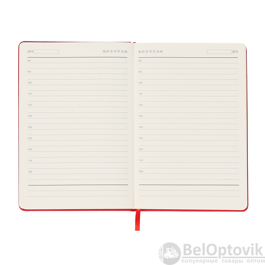 Ежедневник A5 недатированный Dear в твёрдом переплёте, красный