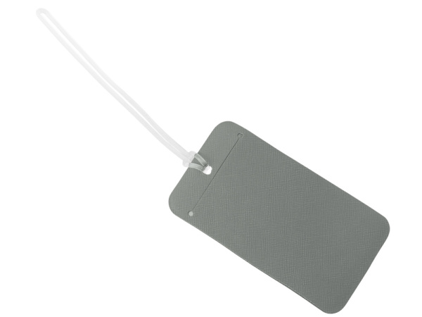 Багажная бирка «Favor» на силиконовой петле, Цвет серый