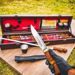 Набор для шашлыка и гриля в чемодане «Царский» 13 предметов