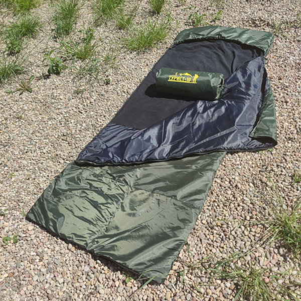 Спальный мешок с подголовником «Big Boy» одеяло Комфорт+ (210*85, до -10С) РБ, цвет Микс