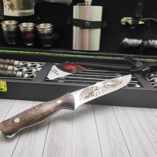 Набор для шашлыка и гриля в чемодане Царский №7 Кизляр России, 19 предметов