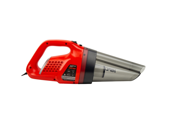 Пылесос автомобильный «HVC120», Цвет черный, красный