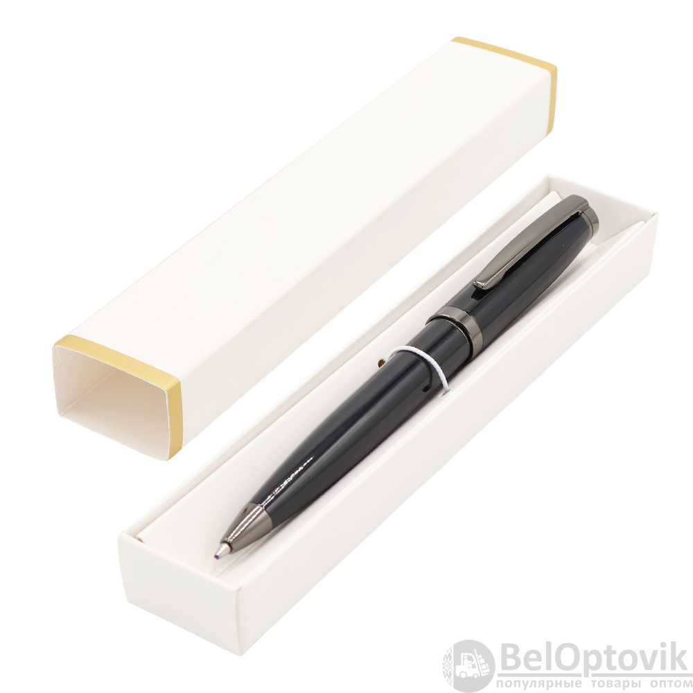 Ручка Betty в коробке Cradle белой с позолотой, чёрная