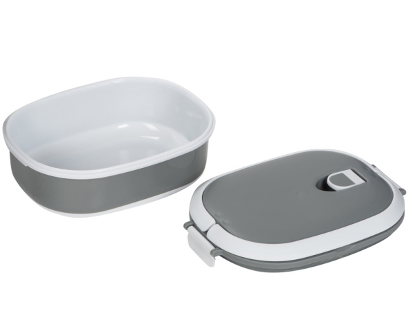 Ланч-бокс «Hotty», 750 мл Цвет серый/белый