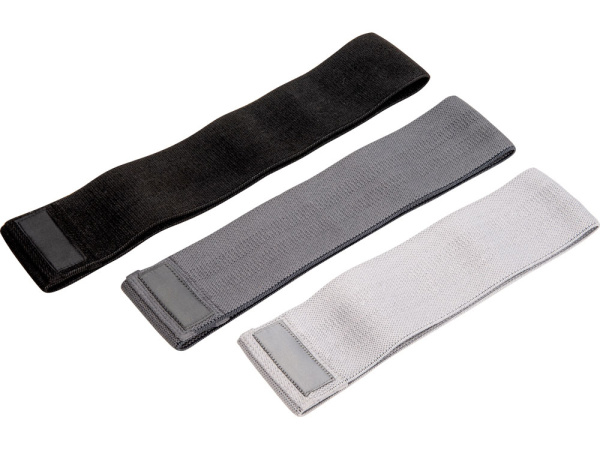 Набор тканевых фитнес-резинок «Shape», Цвет серый, черный