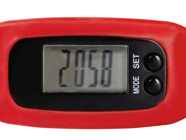 Часы с шагомером «Ridley», Цвет красный