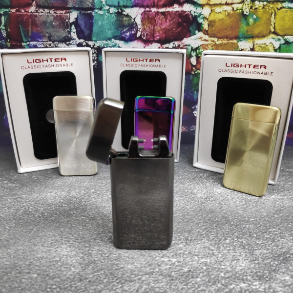Импульсная USB-зажигалка Lighter  Classic Fashionable Золото