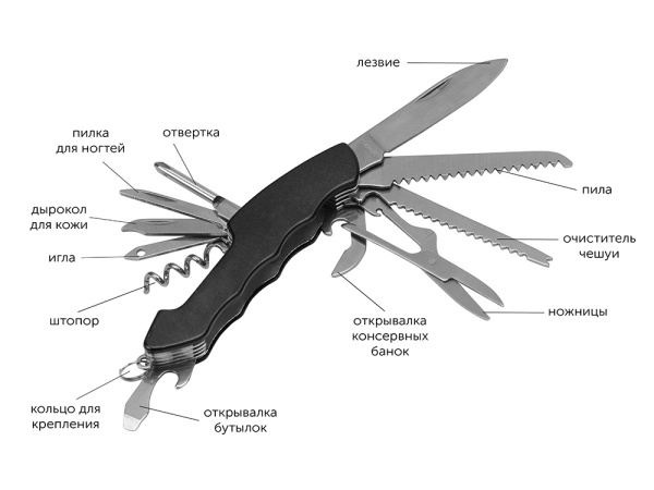 Набор для активного отдыха «Decker», Цвет черный