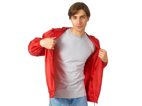 Ветровка мужская в чехле "Promo", Размер XL, Цвет красный