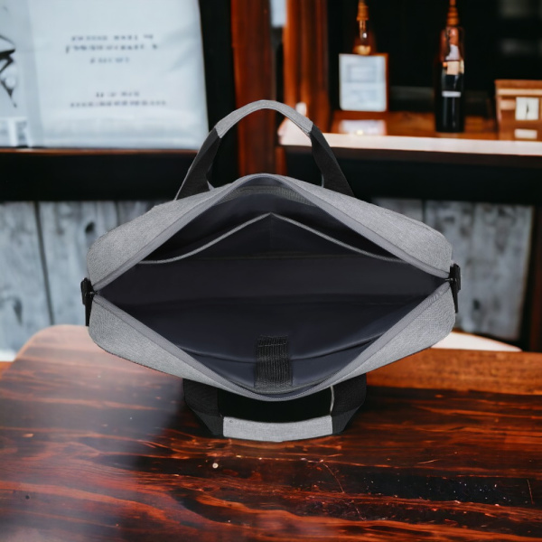 Сумка для ноутбука 15.6" Toptrick MLB-1041, серый / Крепление для чемодана, множество карманов